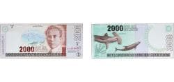 Costa Rica Second Republic 2003 2000 Colones Paper AU P 265