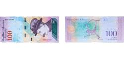 Venezuela Bolivarian Republic 2018 100 Bolívares Paper UNC P 106 NCV bbcv100bss