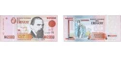 Uruguay Oriental Republic of Uruguay 1989 2000 Nuevos Pesos Paper (16000000) UNC P 68 Rot C 29A