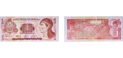 Honduras Republic 2003 1 Lempira (Without vertical bar) Paper UNC P 68