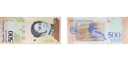 Venezuela Bolivarian Republic 2018 500 Bolívares Paper UNC P 108 NCV bbcv500bss