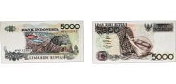 Indonesia Republic 1992 5000 Rupiah Paper UNC P 130
