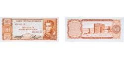 Bolivia Republic 1962 50 Pesos Bolivianos Paper UNC P 162