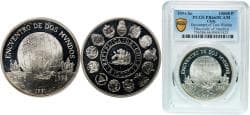 Chile Republic 1991 So 10 000 Pesos (Ibero-American Series) Silver (.925) Casa de Moneda de Chile Mint (34800) 27g PCGS PR 66...