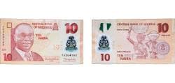 Nigeria 2010 10 Naira Polymer UNC P 39