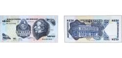 Uruguay Oriental Republic of Uruguay 1988 - 1989 50 Nuevos pesos Paper (11000000) UNC P 61A Rot C 21F Rot C 21G