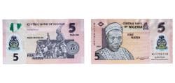 Nigeria 2009 5 Naira Polymer UNC P 38