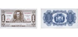 Bolivia Republic 1928 1 Boliviano Paper AU P 128
