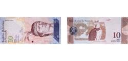 Venezuela Bolivarian Republic 2014 10 Bolívares Paper UNC P 90 NCV bbcv10bsf