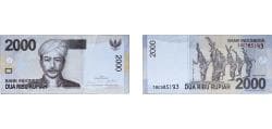 Indonesia Republic 2009 2000 Rupiah Paper UNC P 148 TBB 598