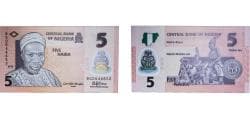 Nigeria Republic 2015 5 Naira Polymer UNC P 38