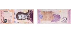 Venezuela Bolivarian Republic 2018 50 Bolívares Paper UNC P 105 NCV bbcv50bss