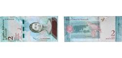 Venezuela Bolivarian Republic 2018 2 Bolívares Paper UNC P 101 NCV bbcv2bss