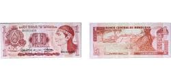 Honduras Republic 1989 1 Lempira (Without vertical bar) Paper UNC P 68