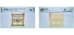 Argentina Federal Republic 1867 1 Peso Provincia de Buenos Ayres Paper Very Fine 30 Pick S471