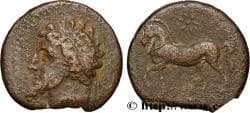 NUMIDIA - KINGDOM OF NUMIDIA - MASINISSA or MICIPSA Cirta, Numidie c. 150 AC. (22mm, 8,72g, 12h)
