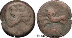 NUMIDIA - KINGDOM OF NUMIDIA - MASINISSA or MICIPSA Cirta, Numidie c. 150 AC. (27mm, 12,53g, 12h)