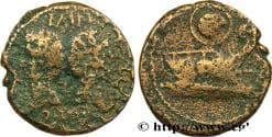 ARAUSIO - ORANGE - OCTAVIAN and AGRIPPA Orange c. 28-27 AC. (29,5mm, 16,28g, 1h)