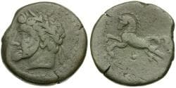 Kings of Numidia. Massinissa - Micipsa (203-118 BC) Æ25 / Free Horse