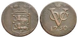 Netherland East Indies, VOC coinage, West Friesland, copper duits 1750