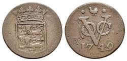 Netherland East Indies, VOC coinage, West Friesland, copper duits 1749