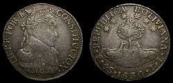 Bolivia, Republic, AR 4 soles (32 mm, 13.50 g) 1830-PTS JL Potosi Mint Toned UNC