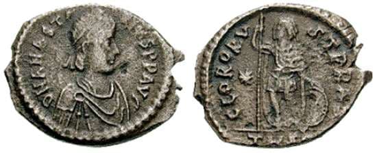Hahn NN18 Anastasius I AR Miliarense