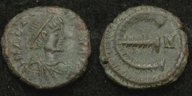 SB 45 Anastasius I (491-518 AD), Nicomedia, AE pentanummium (5 nummi), 13mm, 1