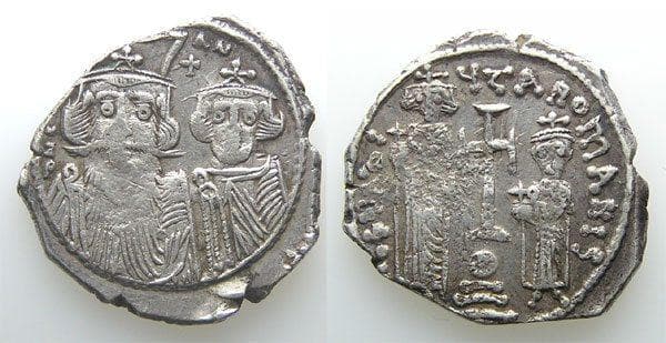 SB 998 Constans II, AR hexagram, Constantinople