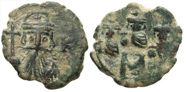 SB 1013 Constans II, AE Follis, Constantinople