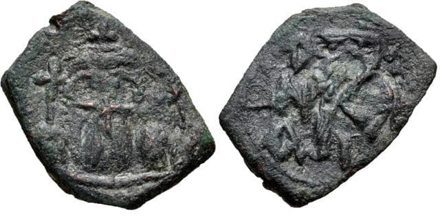 SB 1020 Constans II, AE Half-Follis, Constantinople