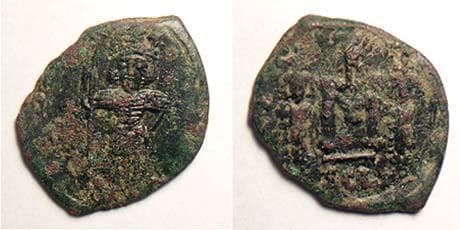 SB 1209 Constantine IV, AE Follis, 668-685 AD