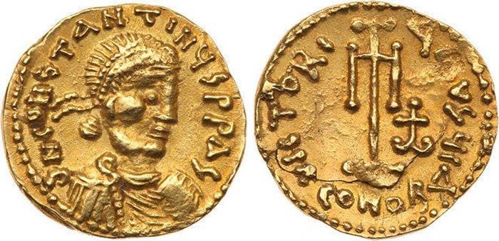 SB 1228 Constantine IV Pogonatus, AD 668-685