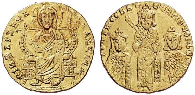 SB 1742 Constantine VII Porphyrogenitus, with Romanus I and Christopher, AD 913-959