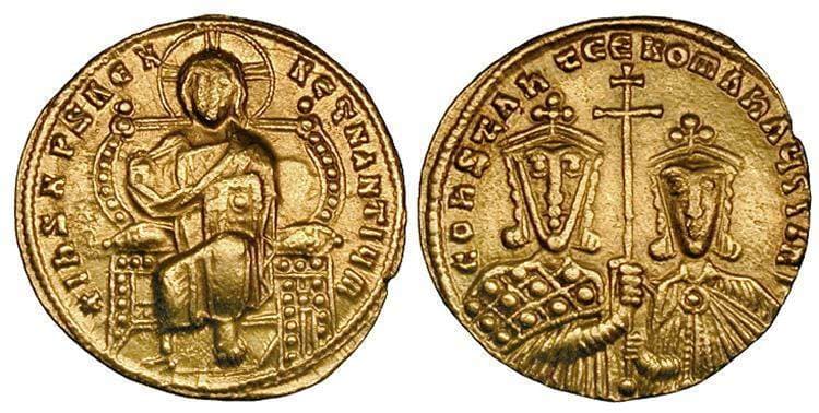 SB 1750 Constantine VII and Romanus II AV solidus