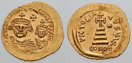 SB 852A Heraclius and Heraclius Constantine AV Solidus
