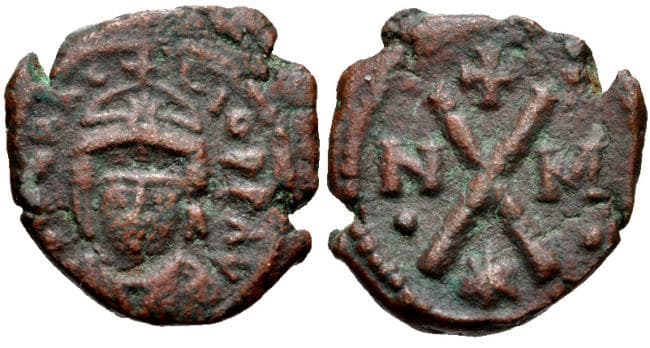SB 876 Heraclius, AE Decanummium, Carthage mint