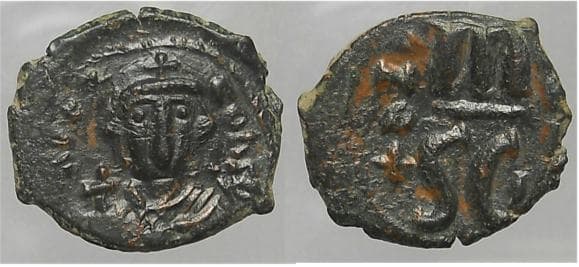 DOC II 9d Heraclonas, AE follis, 641 AD