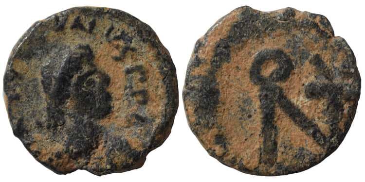 MIB 34 Justin I, AE nummus