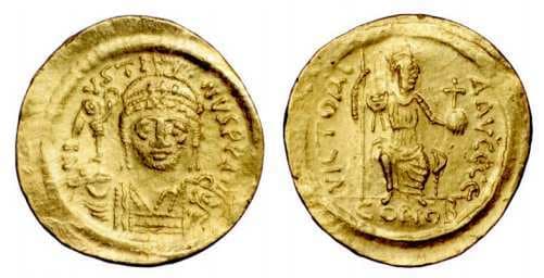 SB 344 Justin II, AV solidus