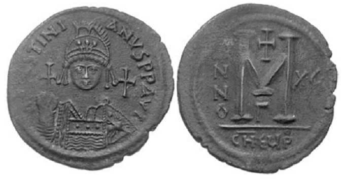 MIBE 144a Justinian I, AE follis