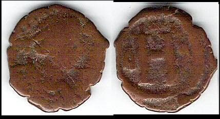 SB 190 Justinian I, AE 8 Nummi, Thessalonica