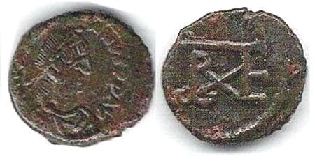 SB 197 Justinian I, AE Pentanummium, 527-565 AD, Cherson