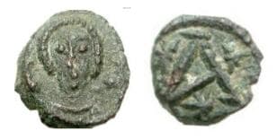 SB 282 Justinian I, AE Nummus