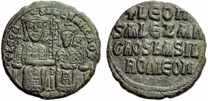 SB 1730 Leo VI with Alexander, 886-912 AD