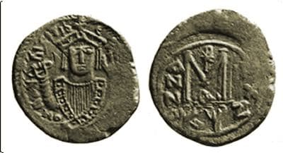 SB 519 Maurice Tiberius, AE33 Follis, Cyzicus, 582-602 AD