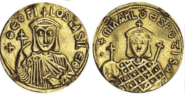 SB 1657 Theophilus and Michael III (840-842 AD)