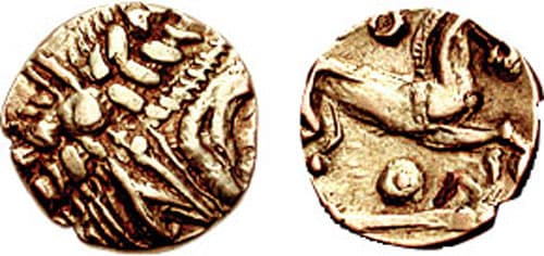 VA 1478cf Celtic, Trinovantes AV Quarter Stater
