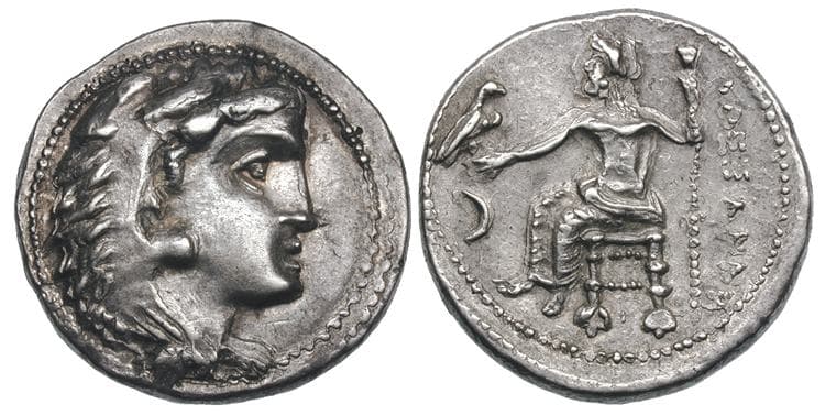 Gobl_572•1cf Thraco-Getae, Imitating types of Alexander the Great, AR Tetradrachm