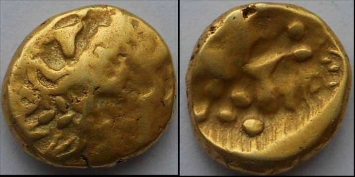 Ledi NY 2 Boii, Danube Celts, gold eighth-stater